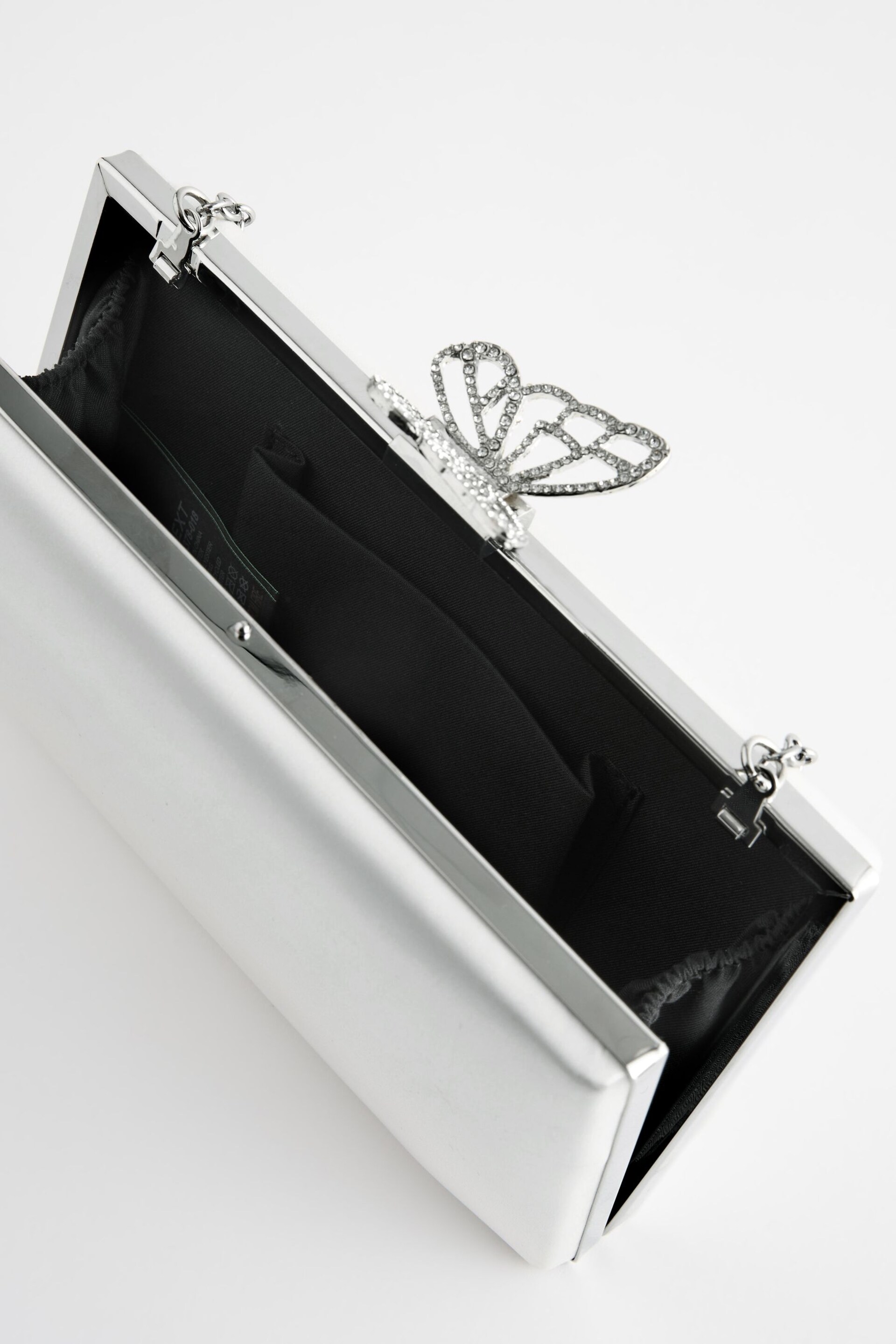 White Butterfly Detail Clutch - Image 10 of 10