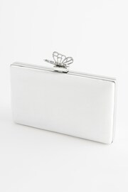 White Butterfly Detail Clutch - Image 7 of 10