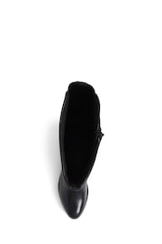 Pavers Smart Tall Black Heeled Boots - Image 4 of 5