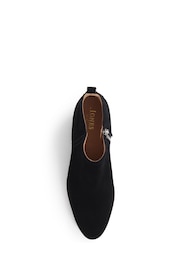 Jones Bootmaker Florie Heeled Leather Black Ankle Boots - Image 4 of 6