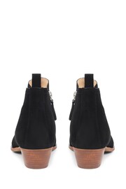 Jones Bootmaker Florie Heeled Leather Black Ankle Boots - Image 6 of 6