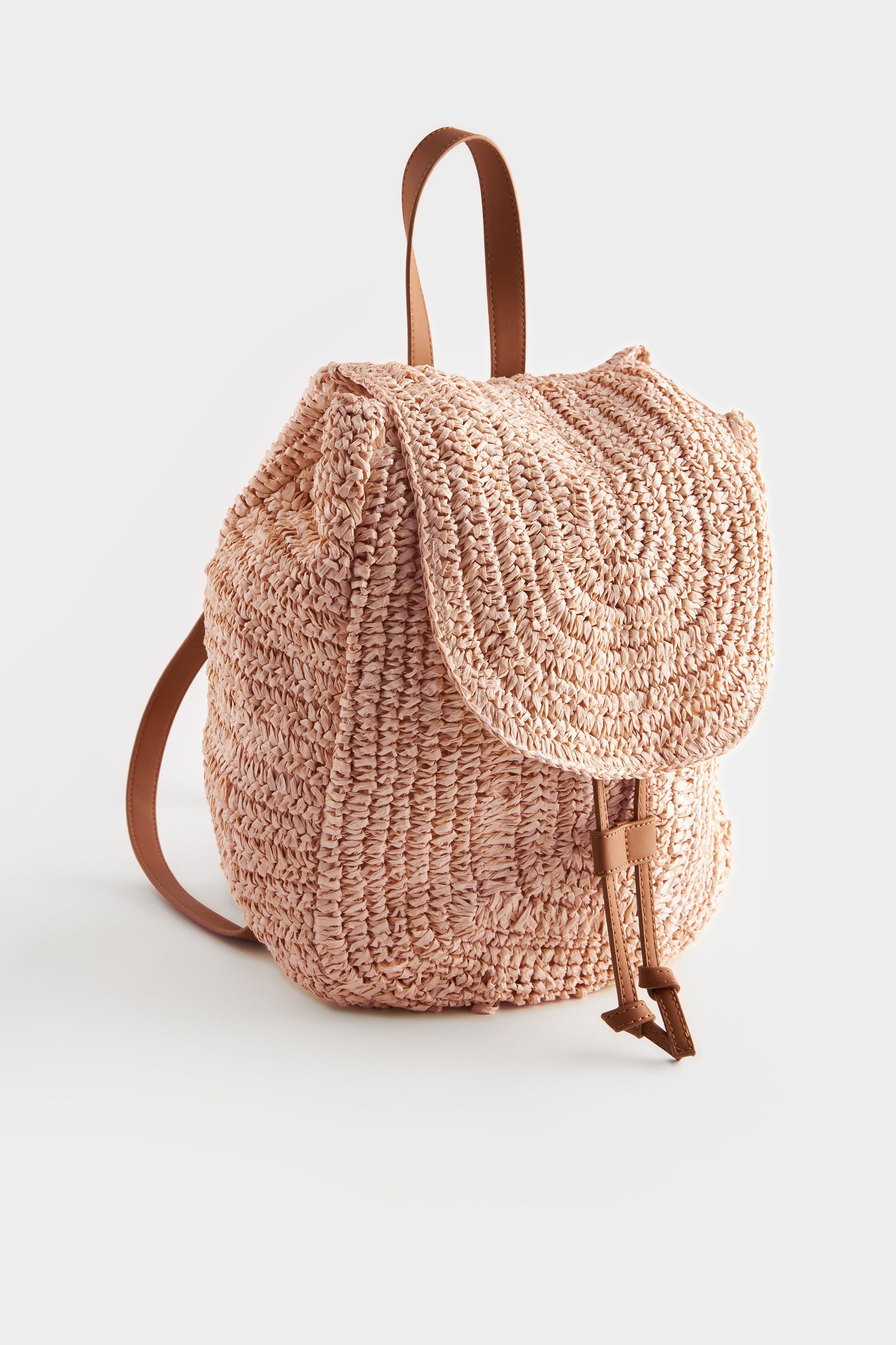 Raffia backpack hotsell