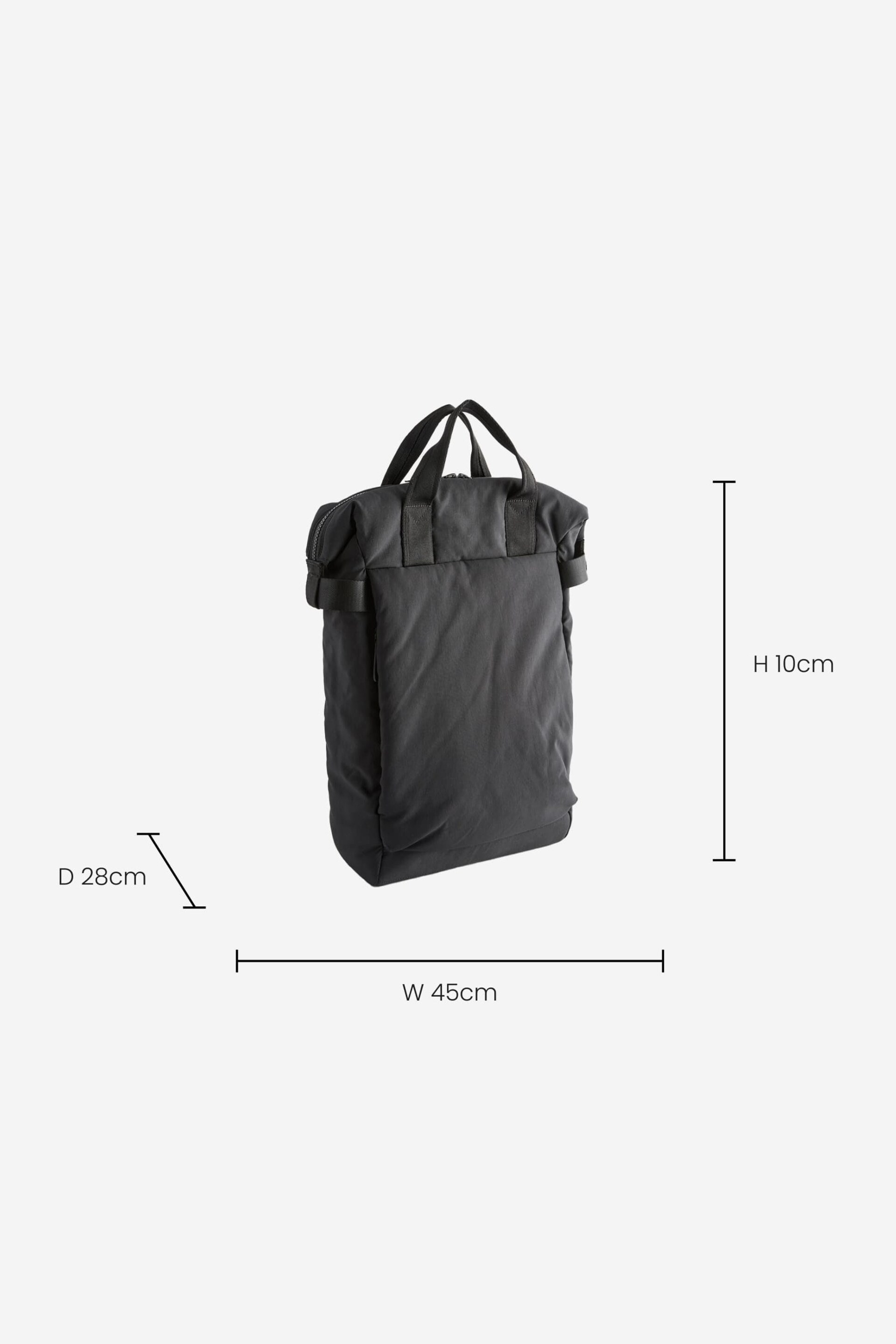 Black Nylon Rucksack - Image 4 of 8