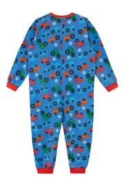 Harry Bear Blue Tractor Onesie AOP TRACTOR PRINT - Image 2 of 4