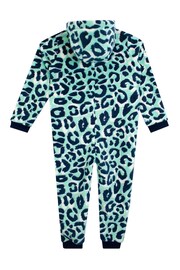 Harry Bear Blue Pattern Onesie BLUE ANIMAL PRINT - Image 2 of 5