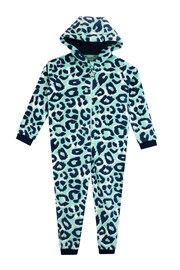 Harry Bear Blue Pattern Onesie BLUE ANIMAL PRINT - Image 3 of 5