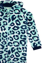 Harry Bear Blue Pattern Onesie BLUE ANIMAL PRINT - Image 5 of 5