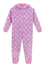 Harry Bear Purple Unicorn Onesie STARS AOP - Image 3 of 4