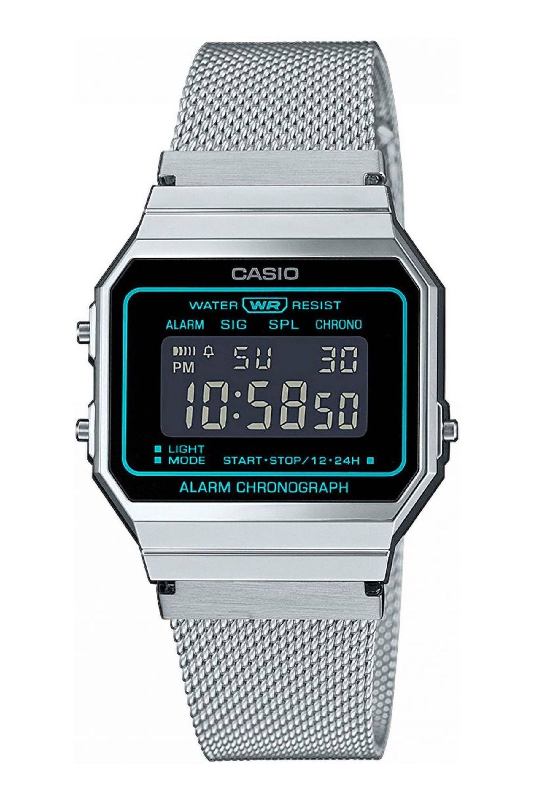 Buy Casio Ladies Silver A168 Series Vintage Watch from the Next UK online shop