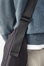 Black Nylon Messenger Bag - Image 7 of 7