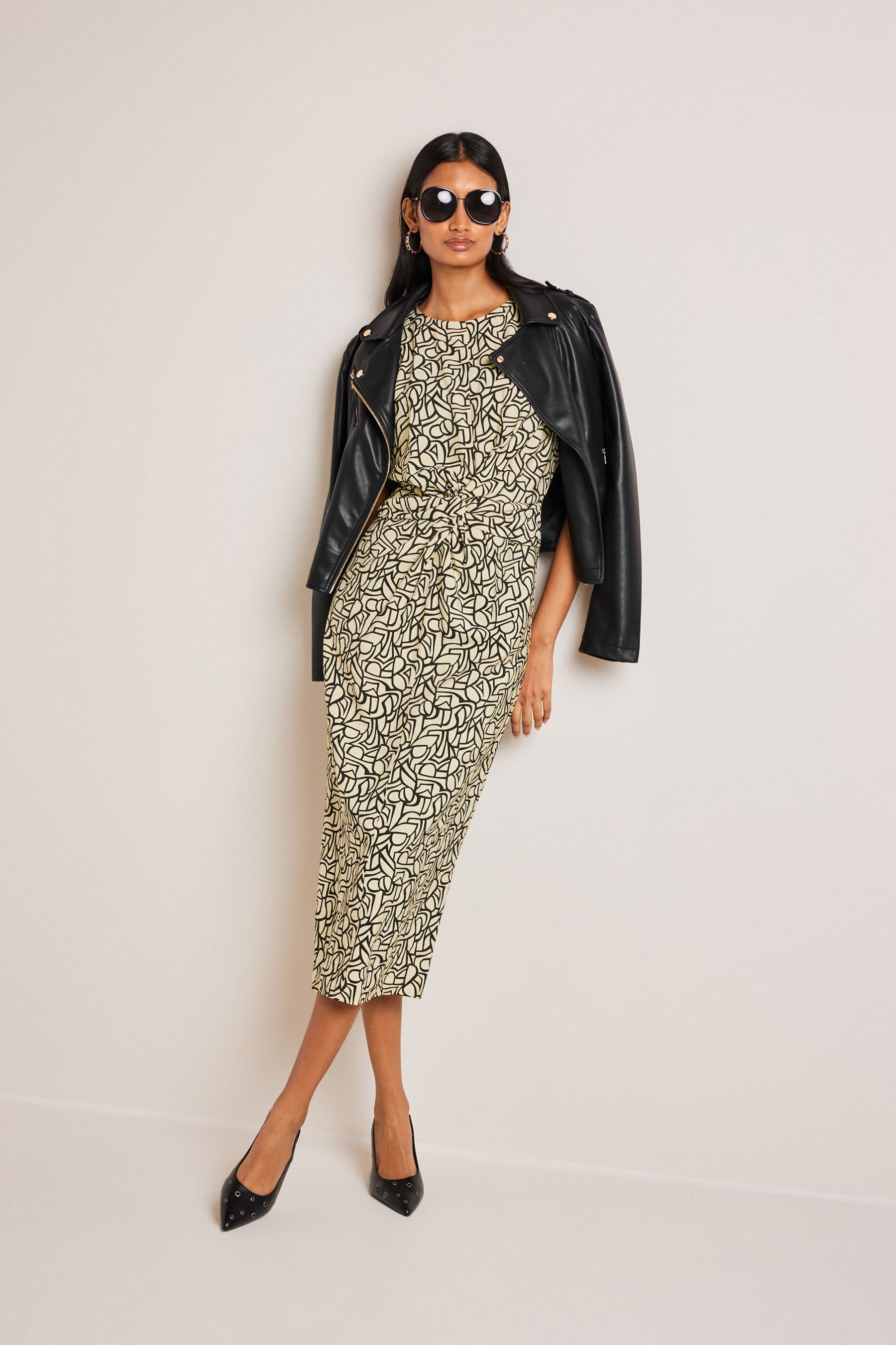 Next monochrome dress deals