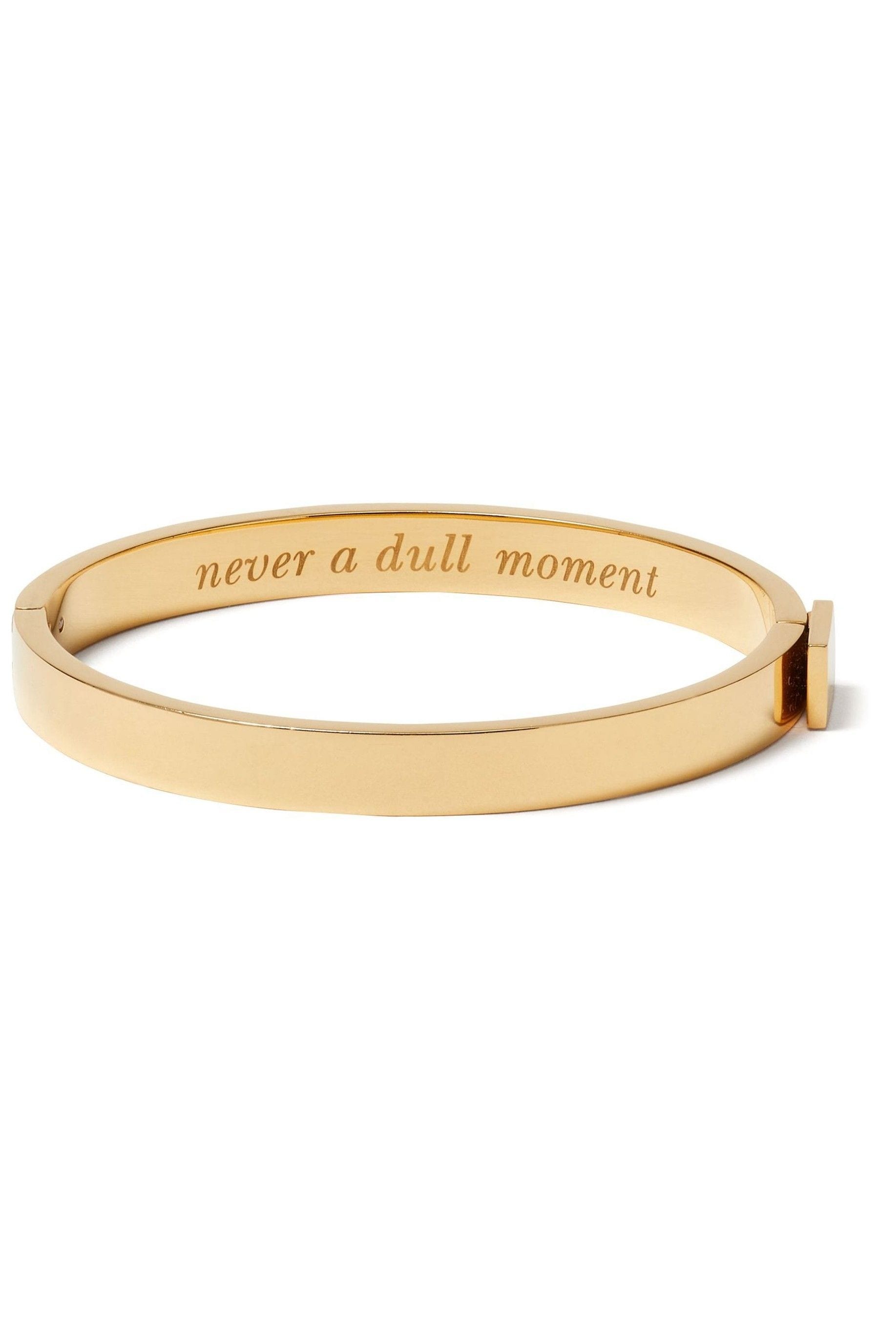 Buy kate spade new york Gold Metal Tone 7mm Never A Dull Moment Bangle from Next Luxembourg