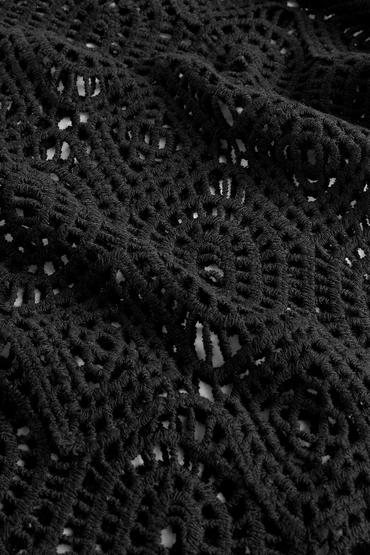 Black Crochet Cover-Up - Image 7 of 7