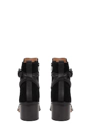 Jones Bootmaker Losabet Leather Buckle Strap Black Ankle Boots - Image 4 of 6