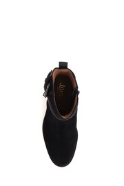Jones Bootmaker Losabet Leather Buckle Strap Black Ankle Boots - Image 5 of 6