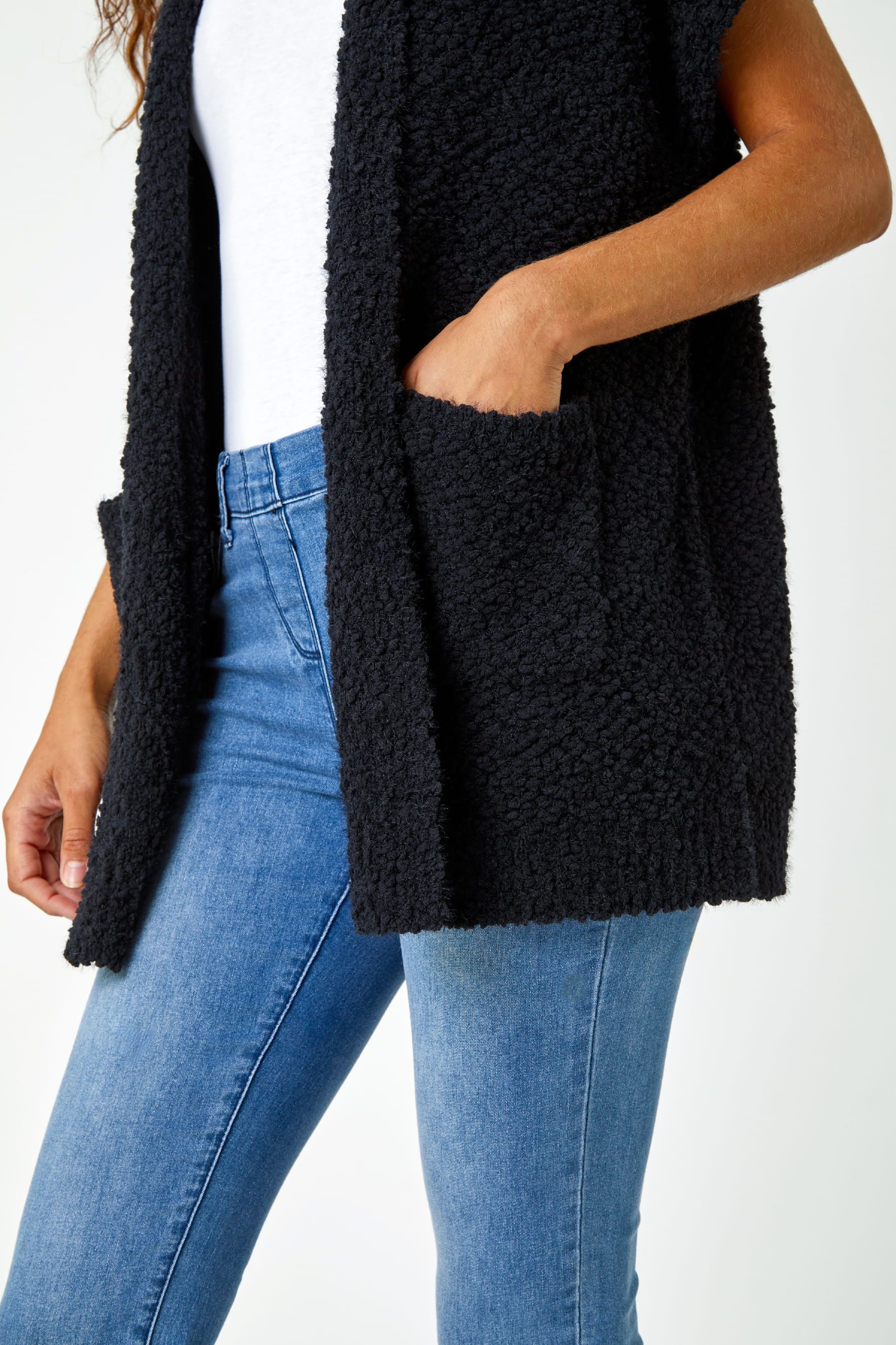 Roman black cardigan cheap
