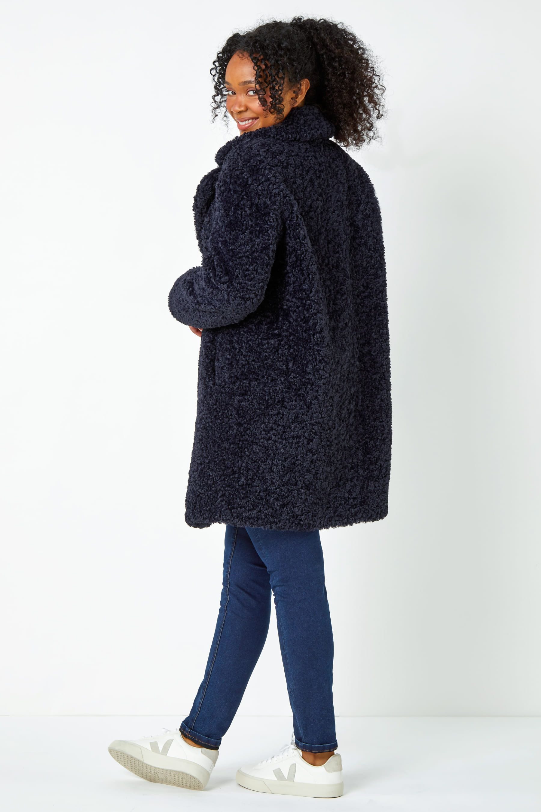 Petite long teddy coat shop