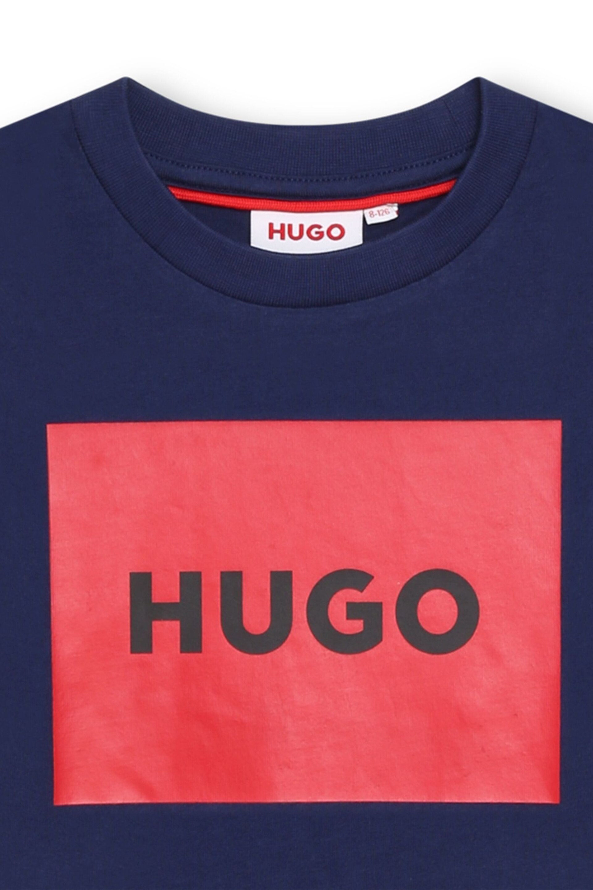 HUGO Blue Logo Short Sleeve T-Shirt - Image 2 of 2