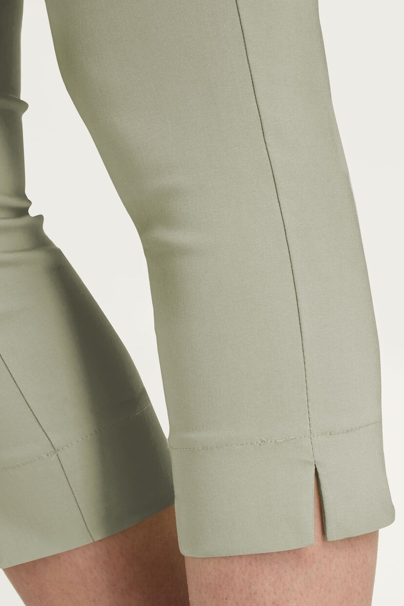 Roman Green Chrome Cropped Stretch Trousers - Image 4 of 4
