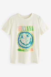 Ecru Nirvana License Band T-Shirt - Image 5 of 6