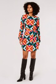 Apricot Multi Geo Square Shift Dress - Image 3 of 4