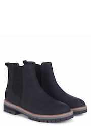 Linzi Black Classic Pull On Casual Chelsea Boots - Image 3 of 4