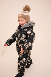 Black Shower Resistant Snowsuit (3mths-7yrs) - Image 2 of 9