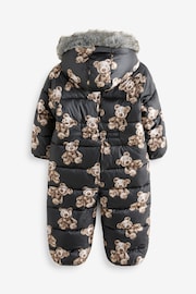 Black Shower Resistant Snowsuit (3mths-7yrs) - Image 7 of 9