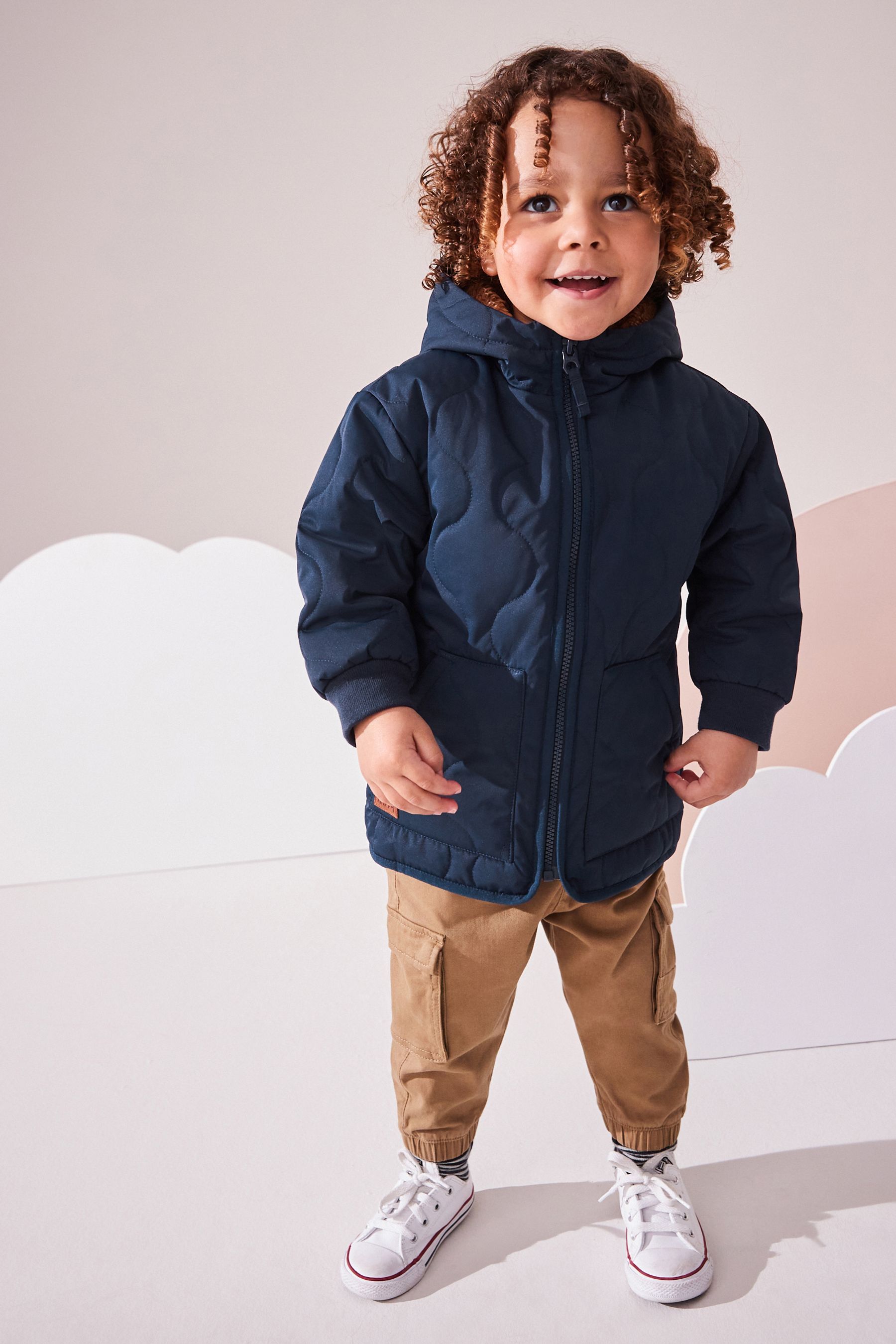 Blue borg coat online
