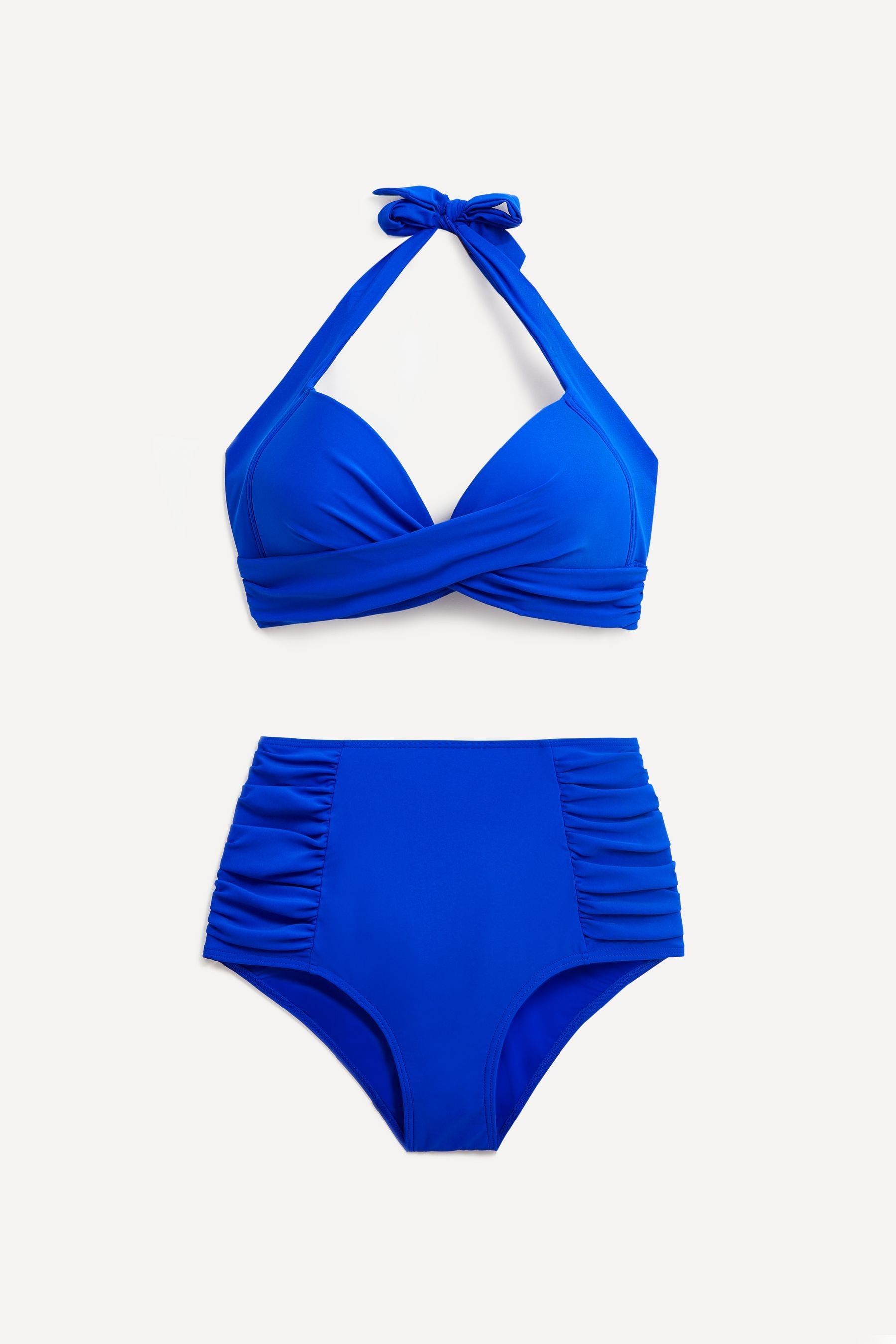 Buy Linzi Blue Amalfi Moulded Cup High Waist Bikini Set from the Next UK online shop