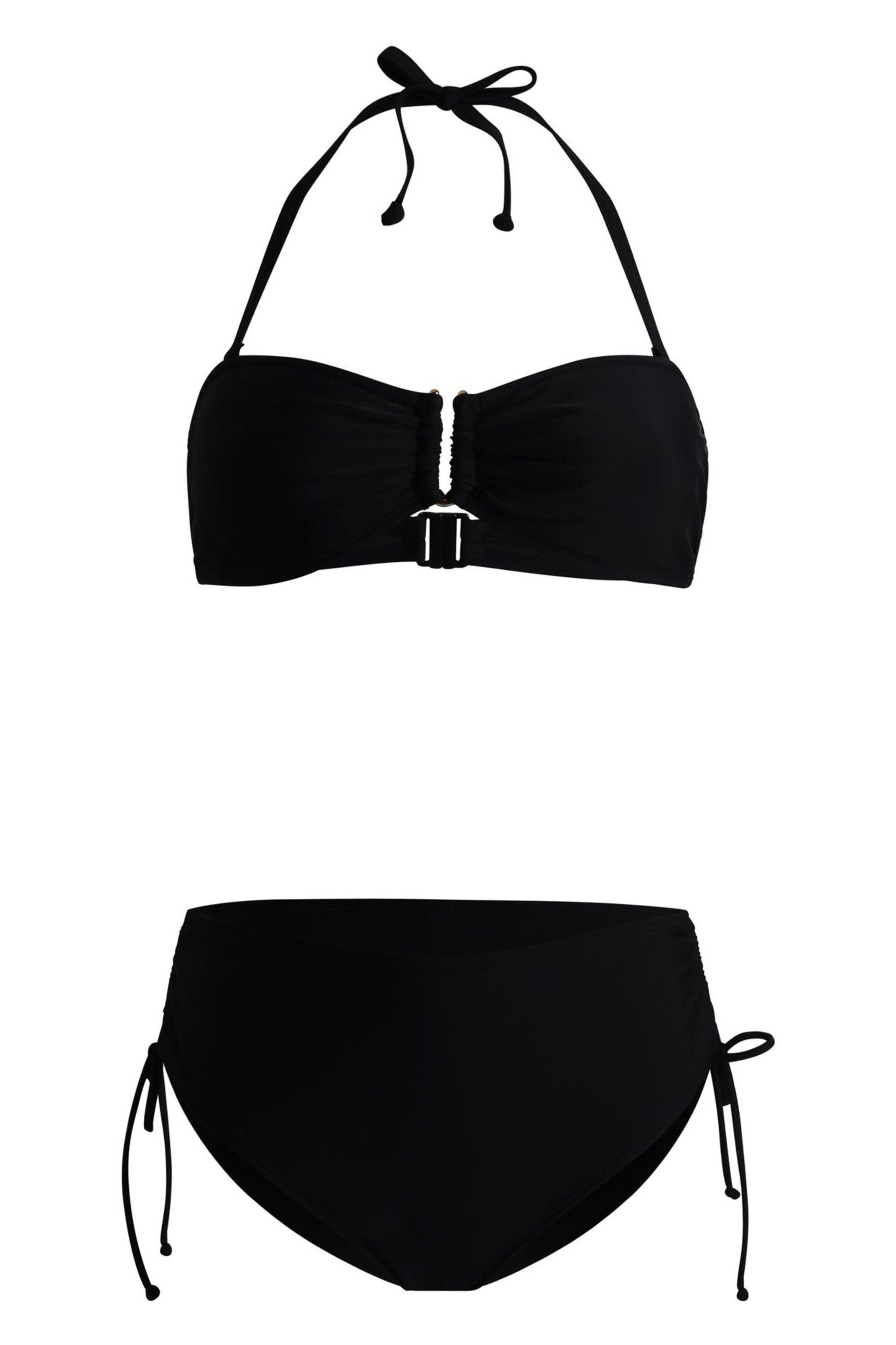 Linzi Black Sienna Bandeau Bikini With Detachable Straps - Image 4 of 5