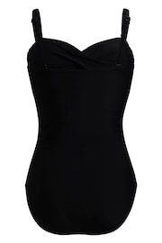 Linzi Black Capri Bandeau Soft Cupped Tummy Control Swimsuit With Detachable Straps - Image 4 of 4