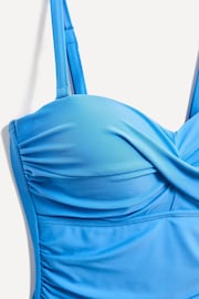 Linzi Blue Capri Bandeau Soft Cupped Tummy Control Swimsuit With Detachable Straps - Image 5 of 6