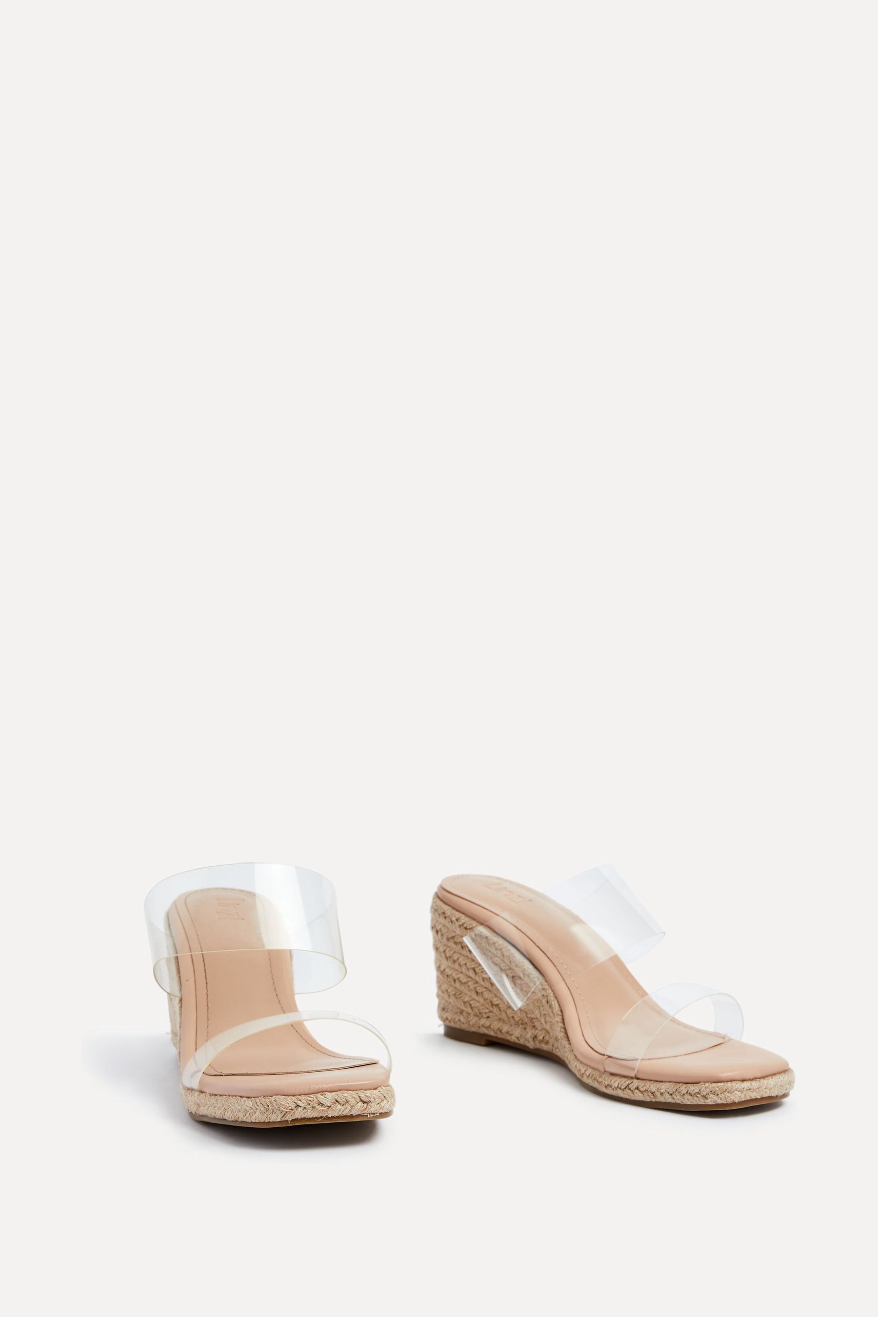 Perspex strap wedges cheap