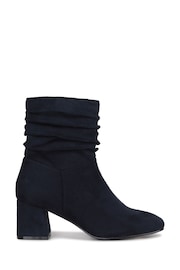 Linzi Blue Aster Ruched Heeled Ankle Boots - Image 2 of 5