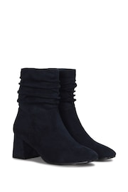 Linzi Blue Aster Ruched Heeled Ankle Boots - Image 4 of 5