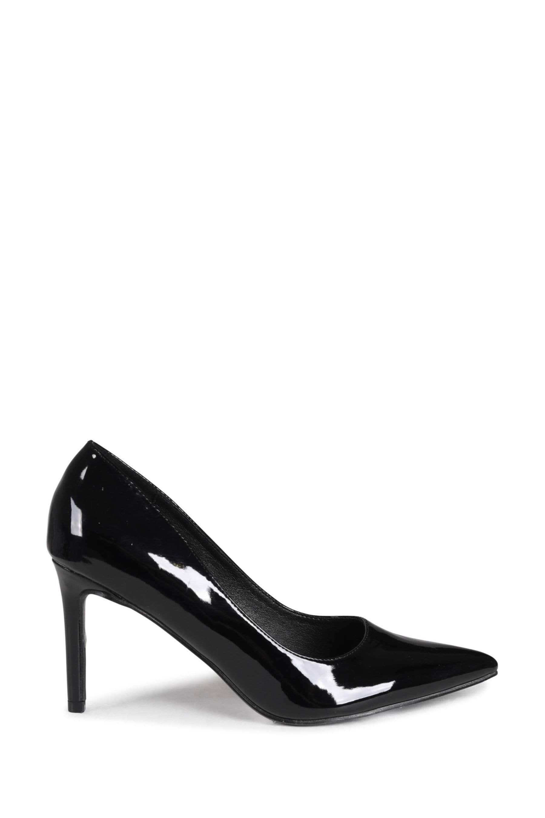 Buy Linzi Black Patent Shoes Overjoyed Stiletto Pointed Court Heels from Next Luxembourg