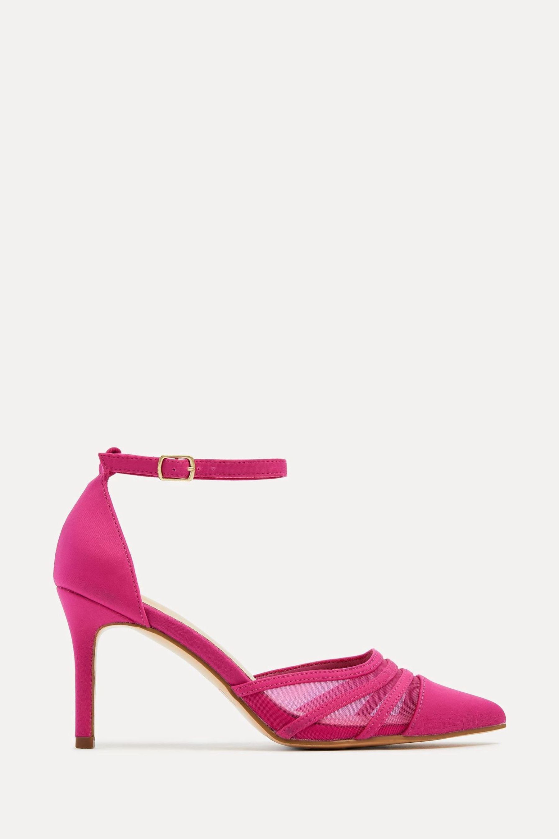 Buy Linzi Pink Serri Court Stiletto Heels With Mesh Front Detail from the Next UK online shop