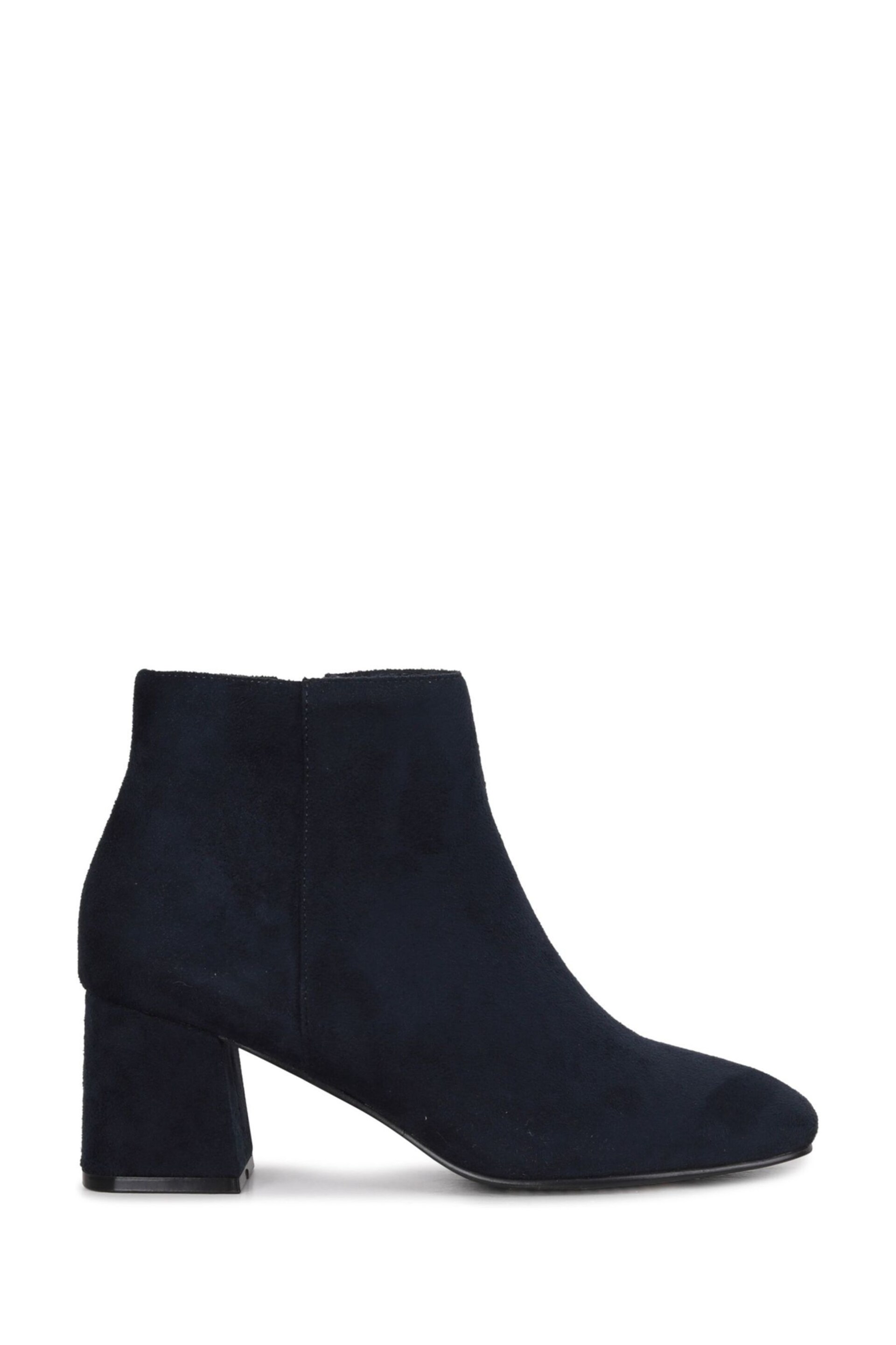 Linzi Blue Verse PU Block Heeled Ankle Boots - Image 3 of 5