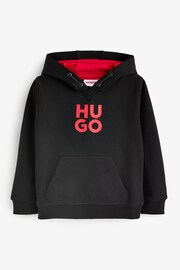 HUGO Black Logo Hoodie - Image 1 of 1