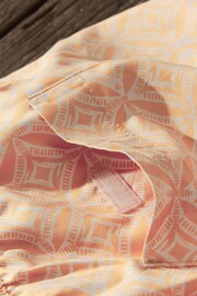 Orange Geo Tile Regular Fit Printed Swim Shorts - Image 11 of 12