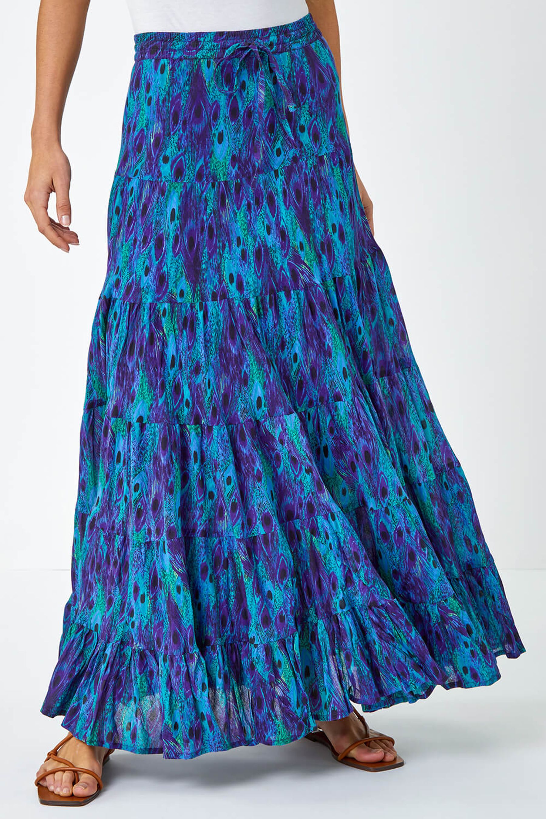 Feather print skirt uk cheap