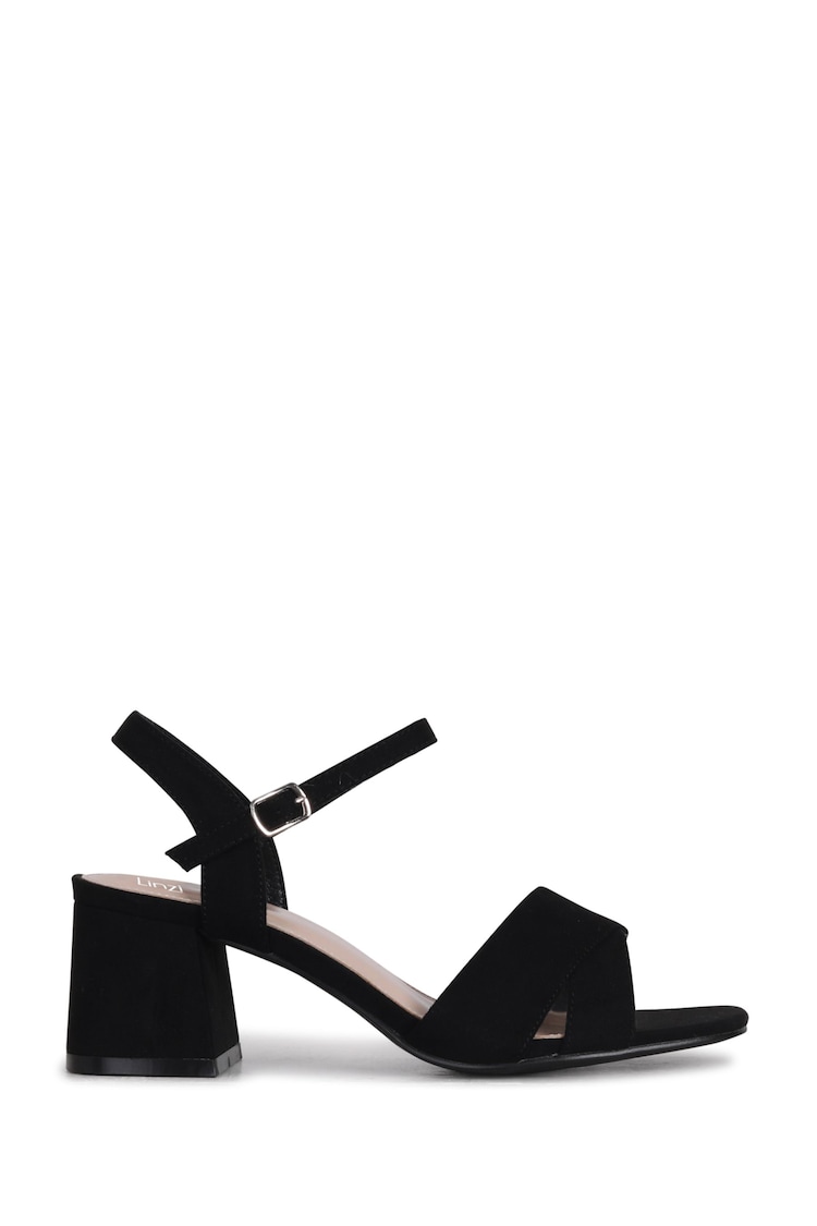 Linzi Vivian Wide Fit Heeled Sandals With Crossover Front Strap - 圖片 2/4