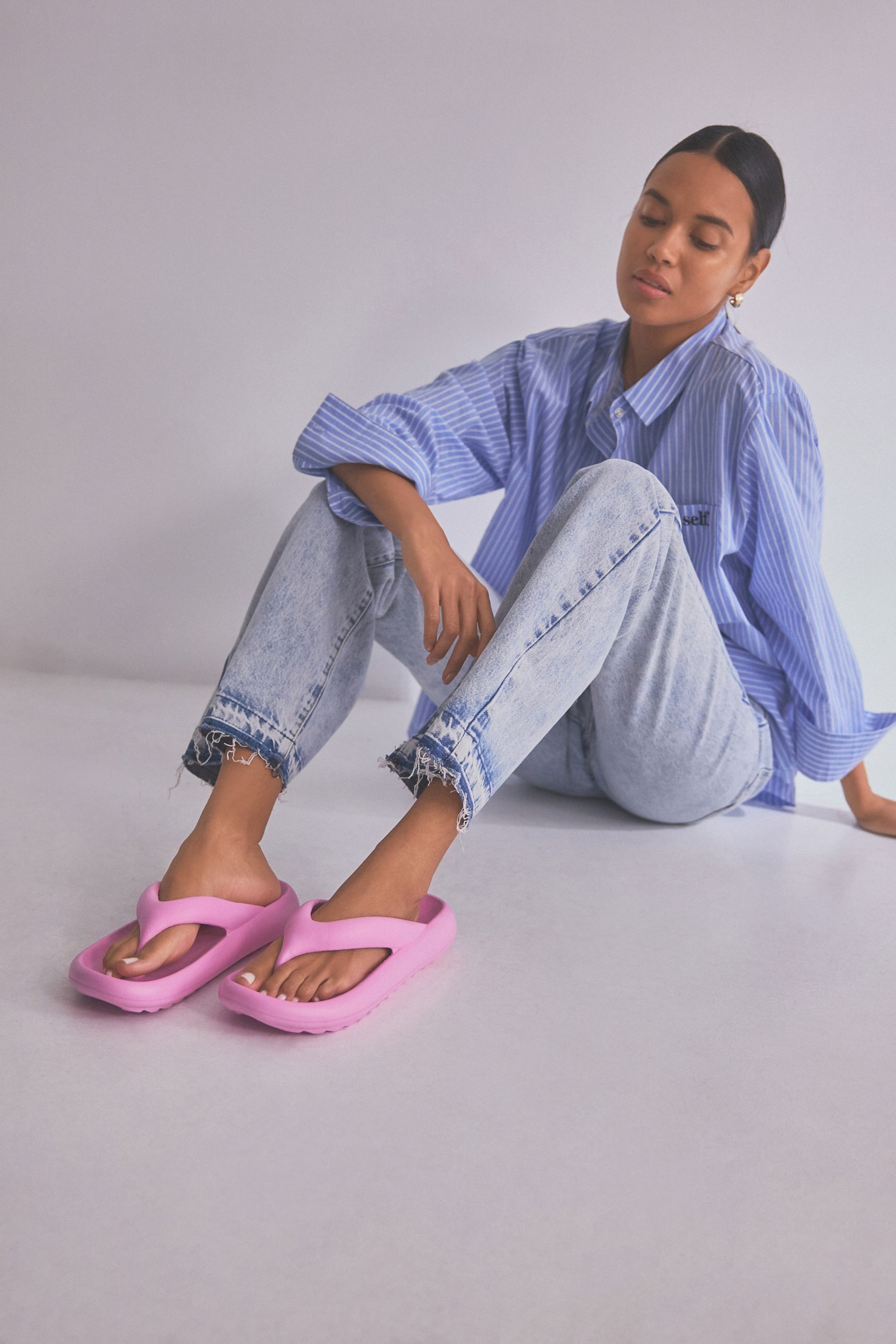 Buy Pink self. Chunky Flip Flops from the Next UK online shop