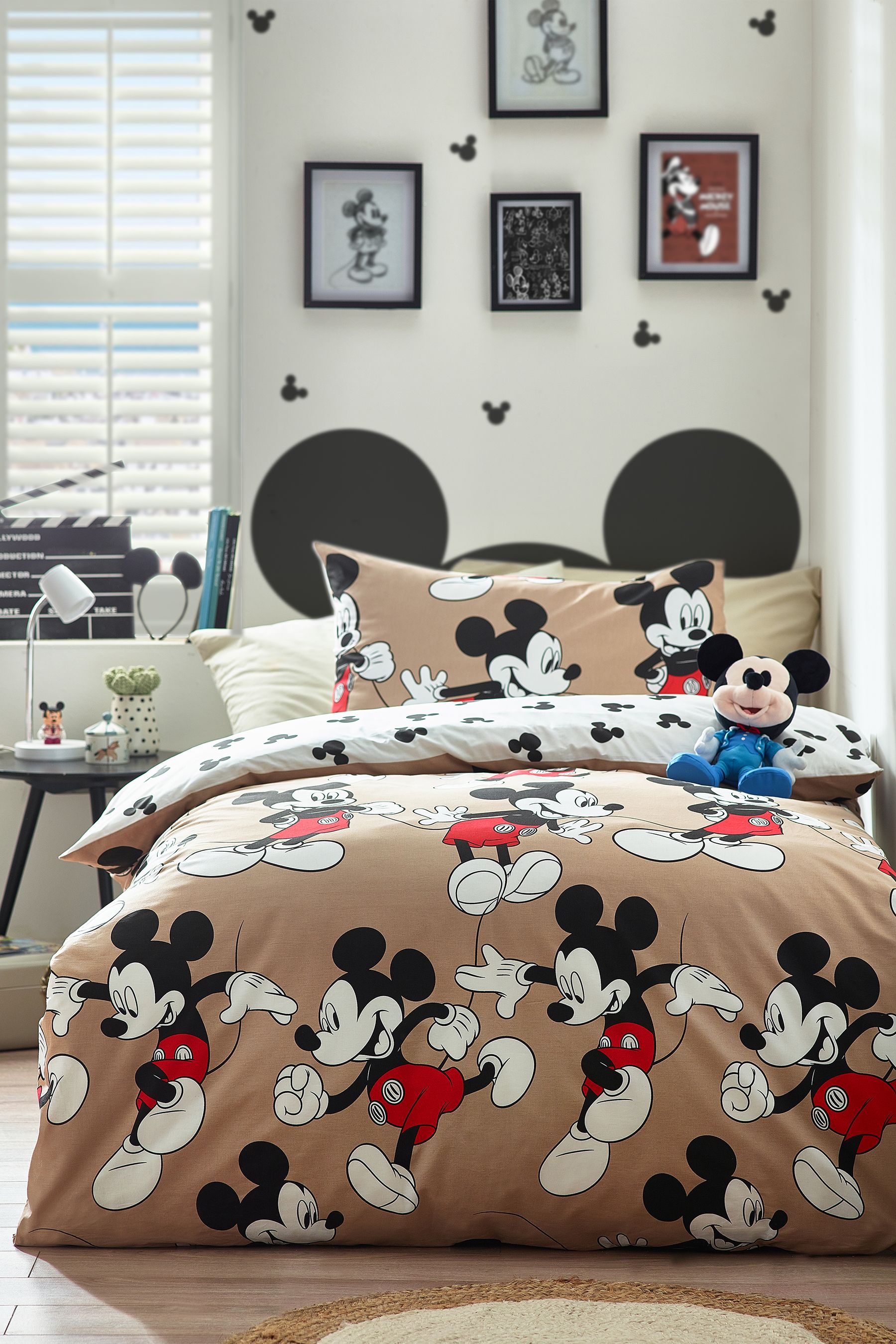 Buy Mickey Mouse 100 Cotton Duvet Cover and Pillowcase Set from the Next UK online shop