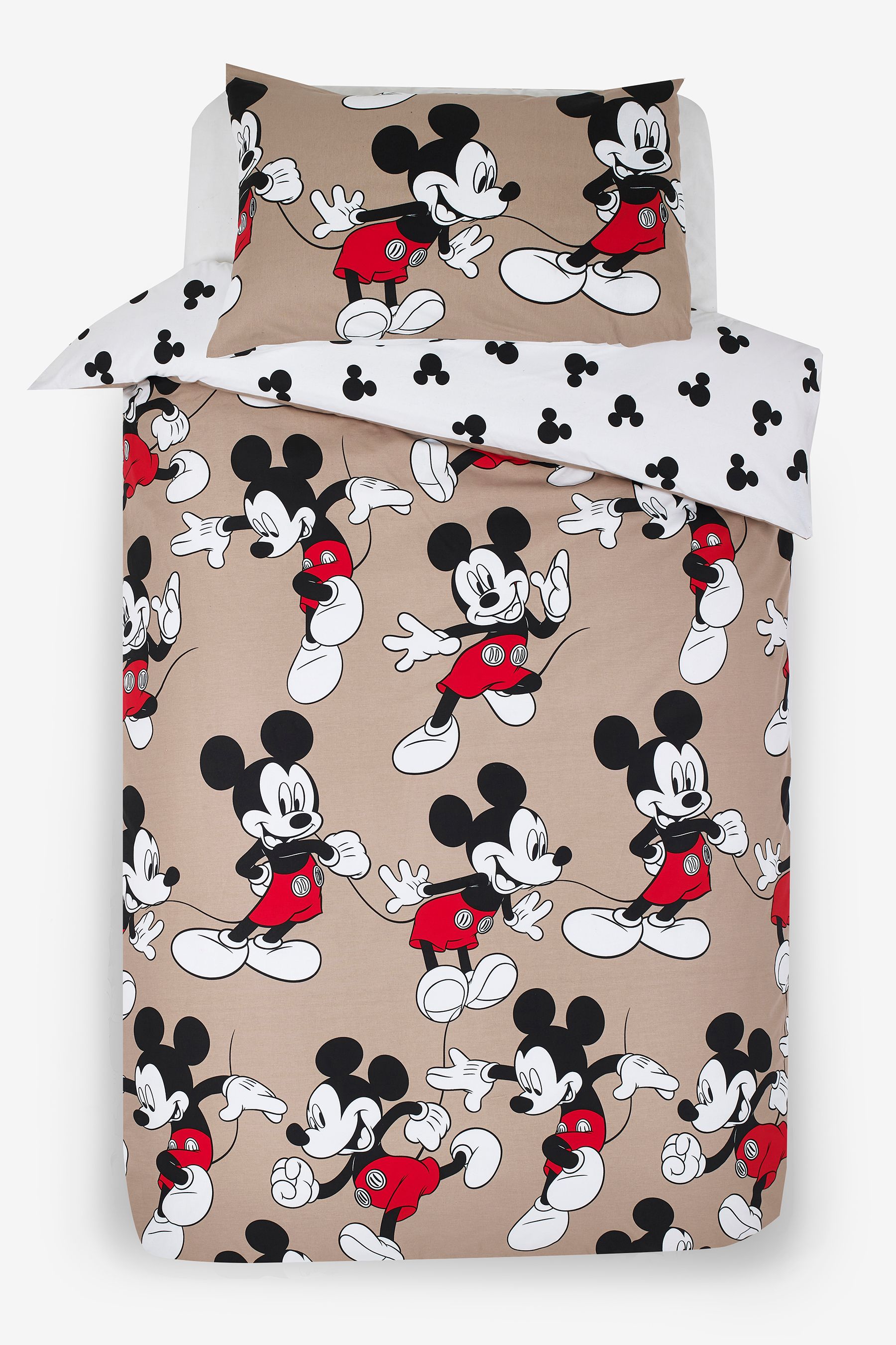 Buy Mickey Mouse 100% Cotton Duvet Cover and Pillowcase Set from the ...