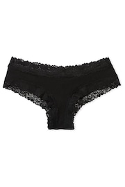 Victoria's Secret PINK Pure Black Cheeky Lace Knickers - Image 3 of 3