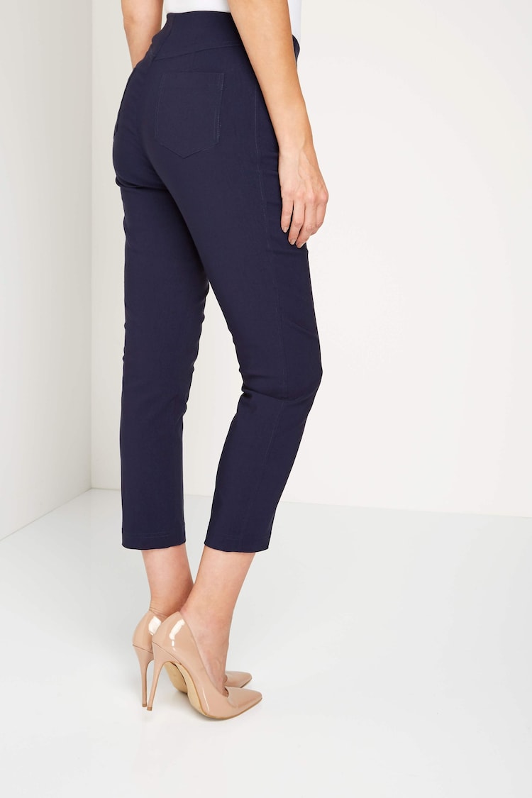 Roman Blue 3/4 Length Stretch Trousers - Image 2 of 4