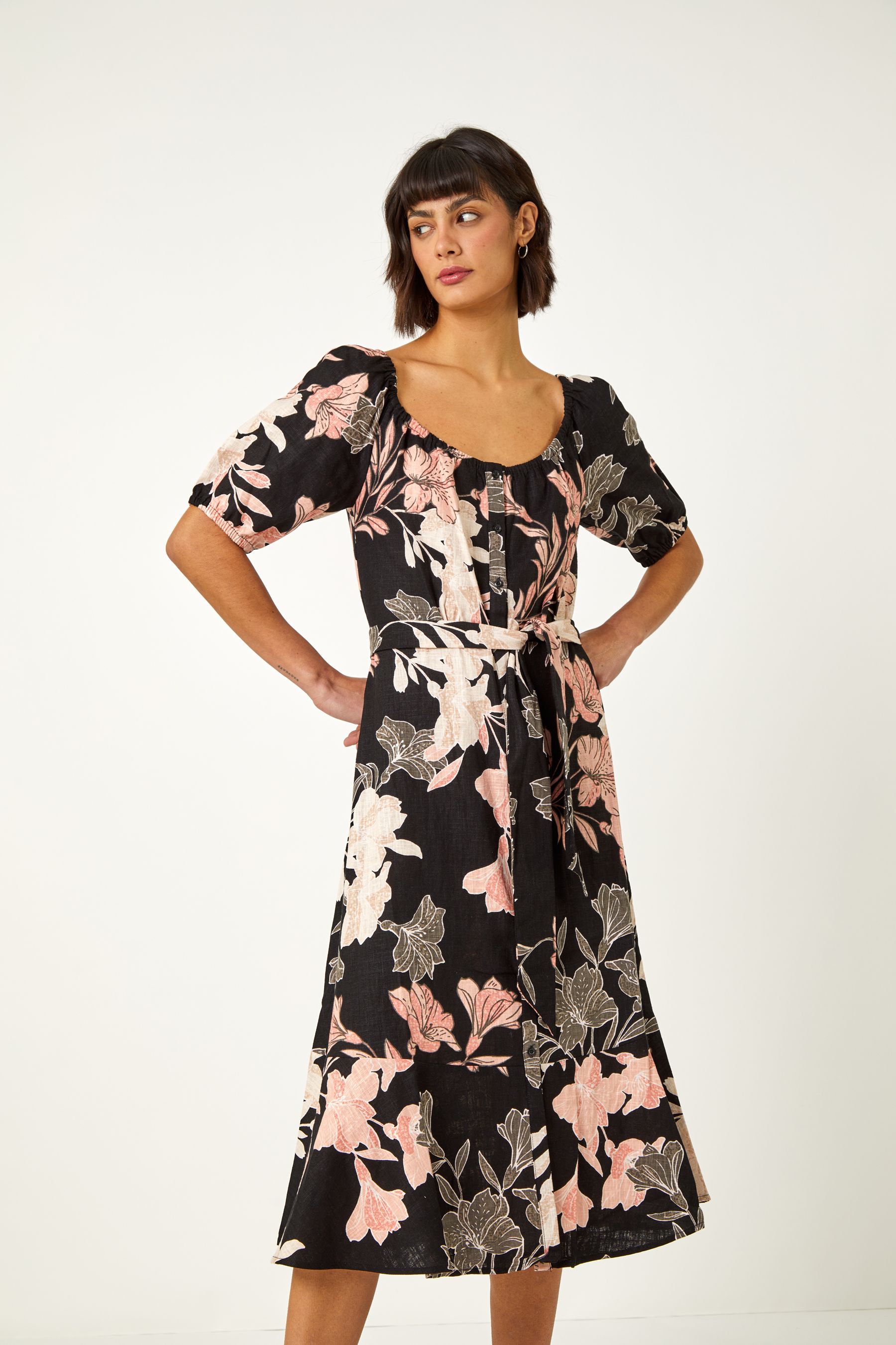 Roman bardot dress best sale
