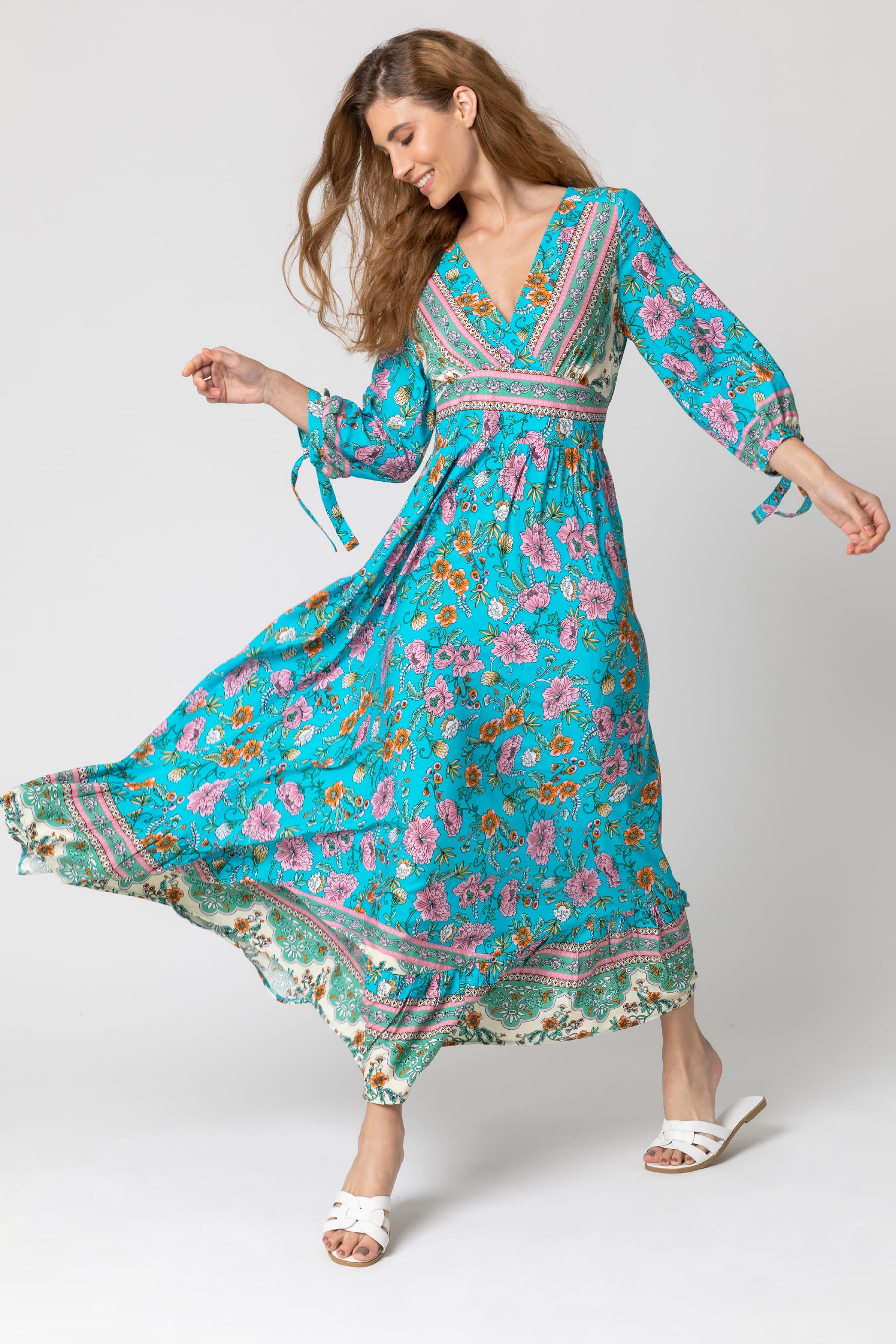 Roman style maxi dress online
